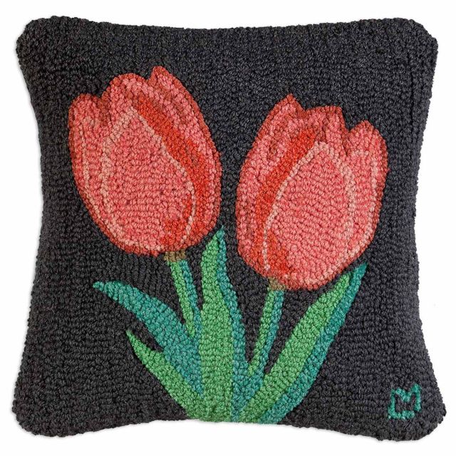 hooked wool pillows laura megroz