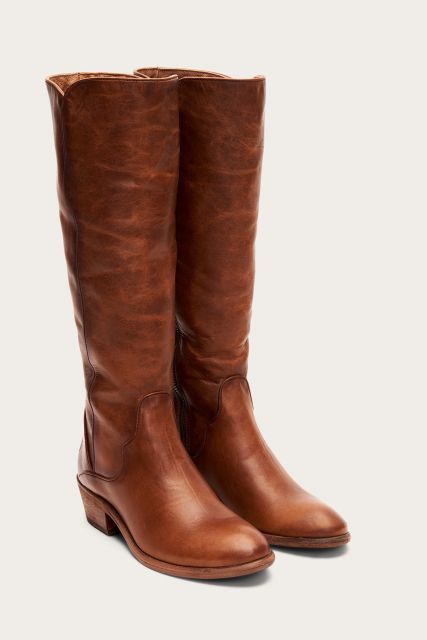 frye carson piping tall boot