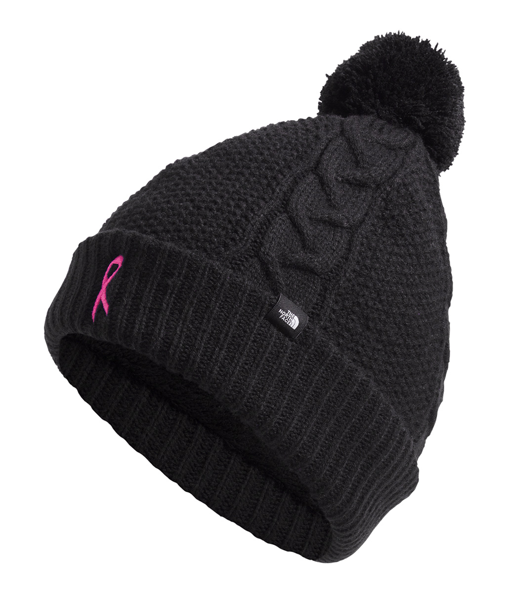 north face pink ribbon beanie