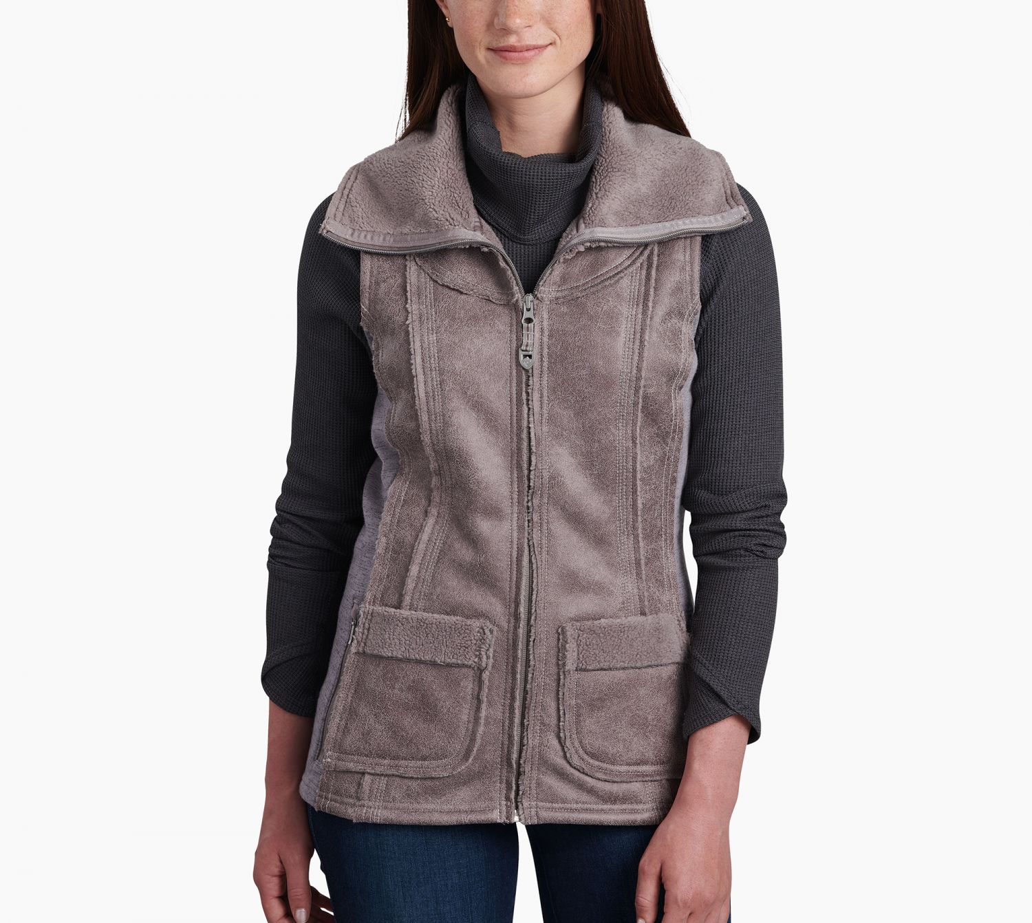 Kuhl Women s Dani Sherpa Vest Vermont Gear Farm Way