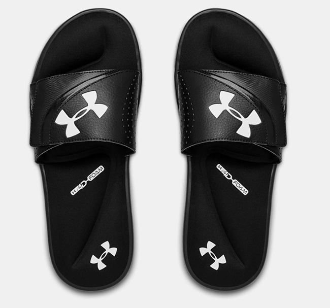 under armour slides waterproof