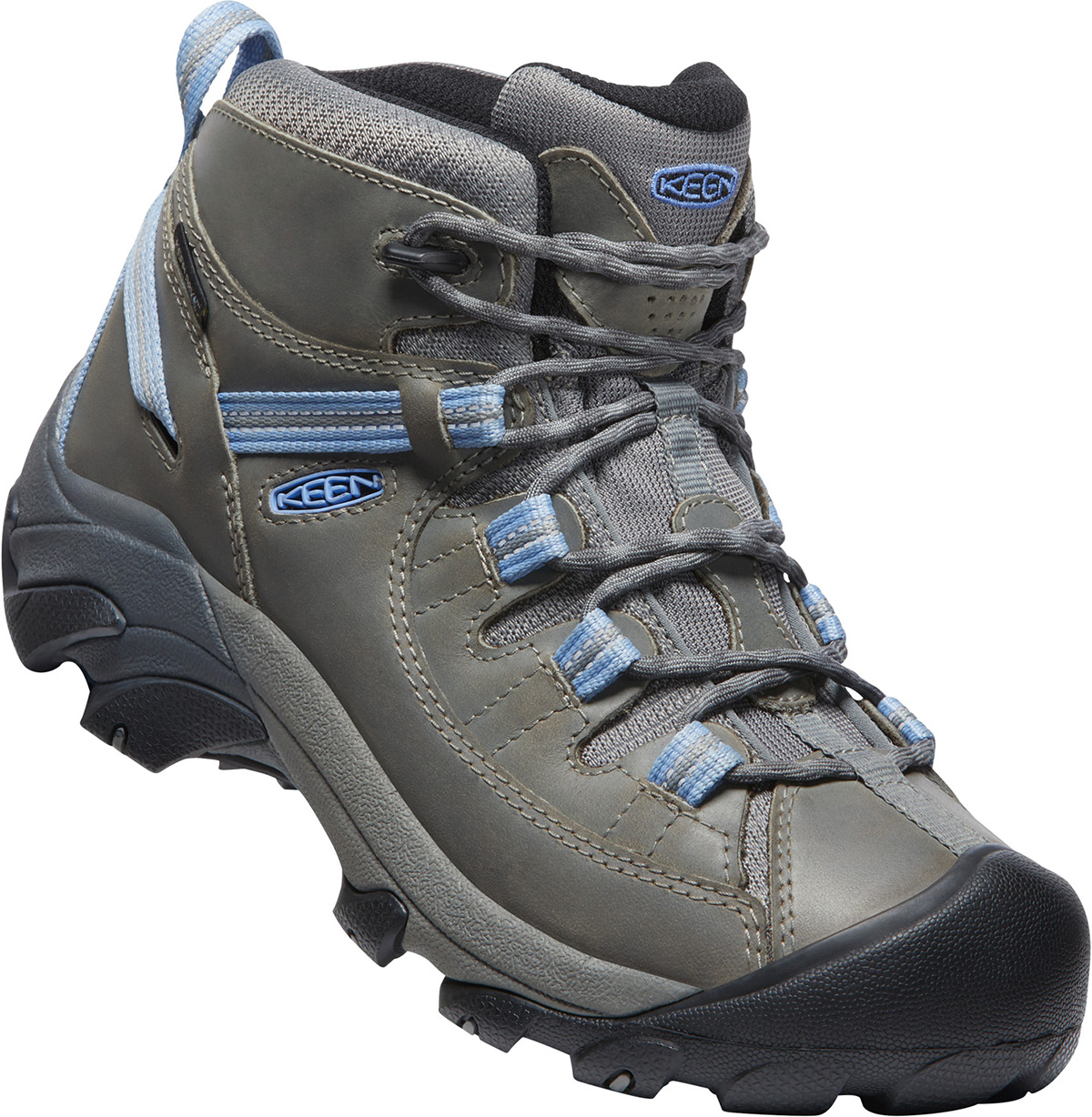 Keen Women s Targhee II Mid Waterproof Hiking Boot Steel Grey Hydrangea 6