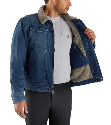 Carhartt Lined newest Denim Jacket