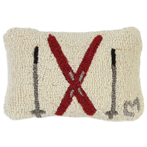 Chandler 4 Corners Crossed Skis 8 x 12 Pillow