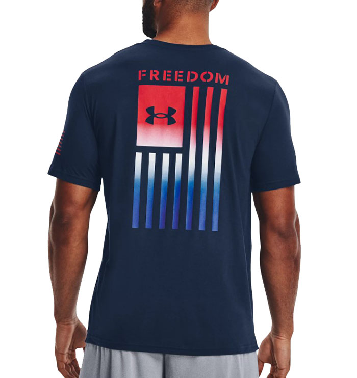 Under Armour Men's Freedom Flag Gradient T-Shirt : Vermont Gear - Farm-Way