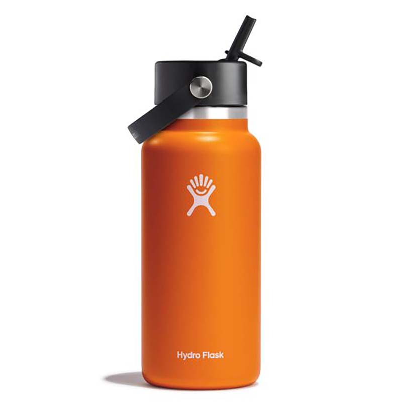 32-ounce wide mouth bottle 2025 with straw lid hydro flask