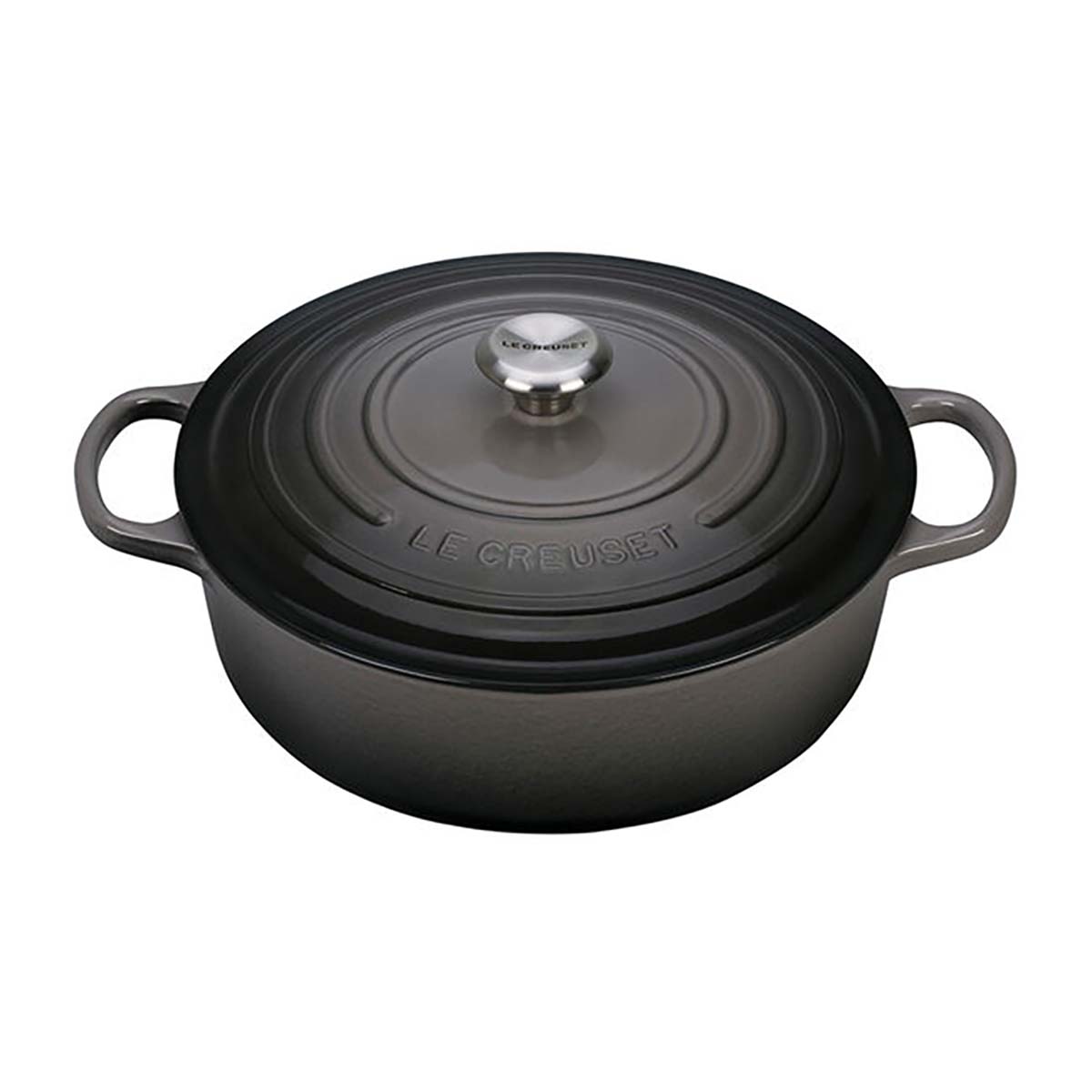 Le Creuset Sinature Round Wide Oven 6.75 qt - Oyster