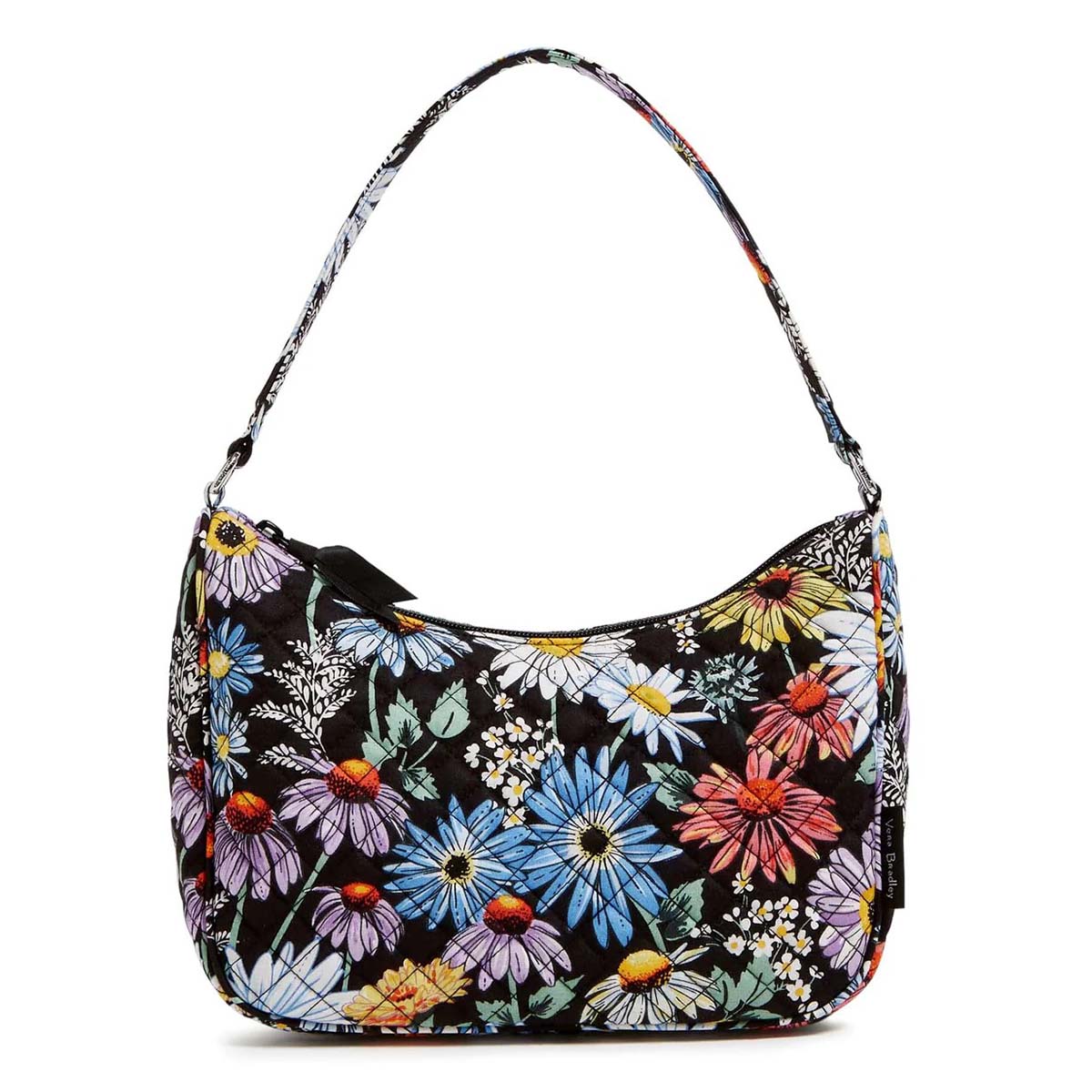 Vera Bradley Frannie Crescent Crossbody Daisies