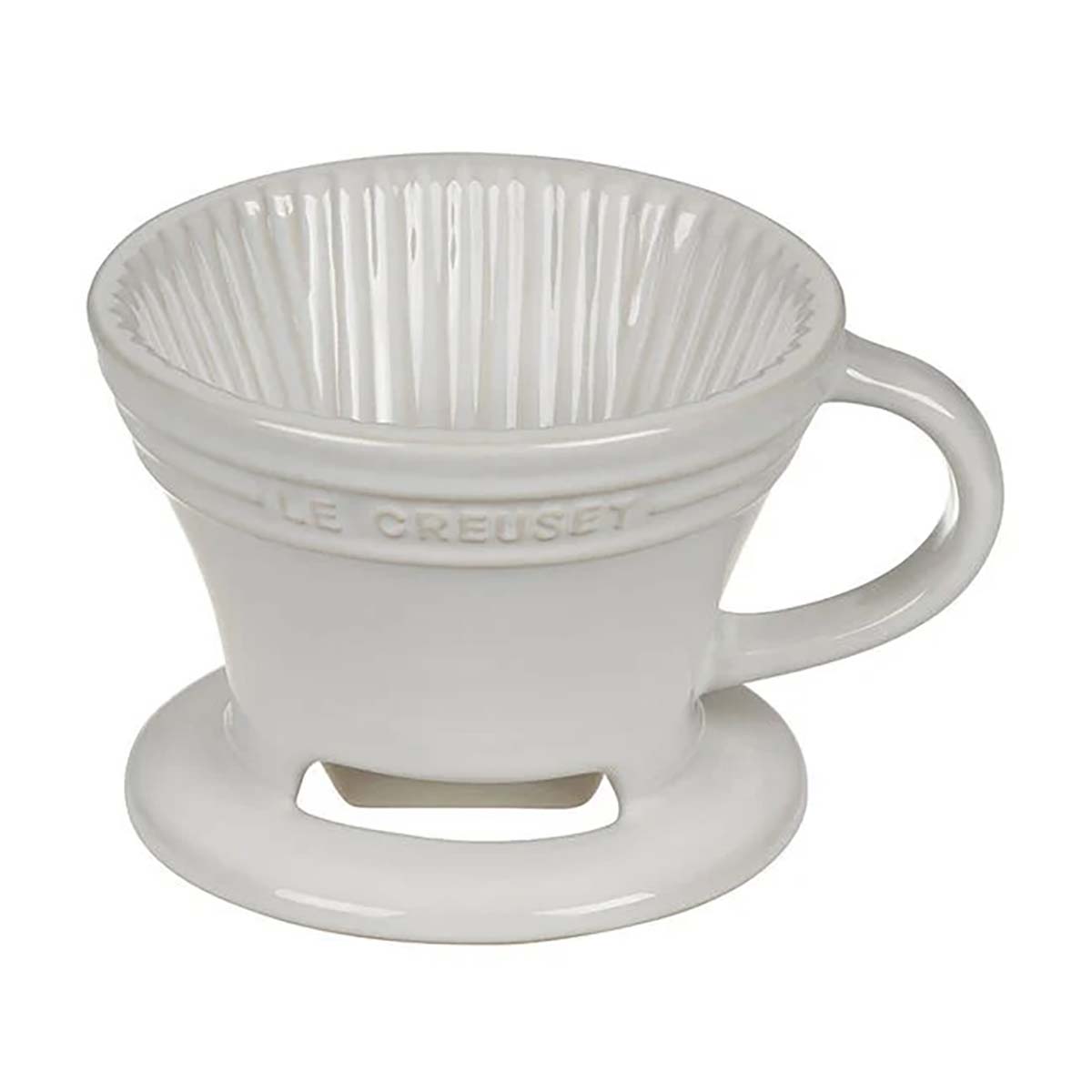 Le Creuset Pour Over Coffee Cone - White