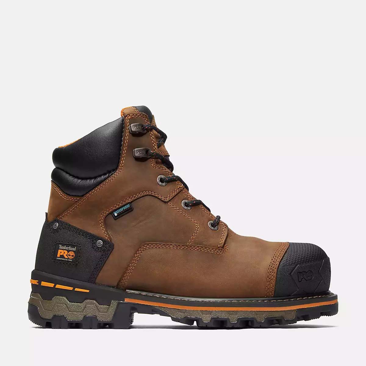 Timberland Men's Boondock 6" Composite Toe Waterproof Work Boot - Brown