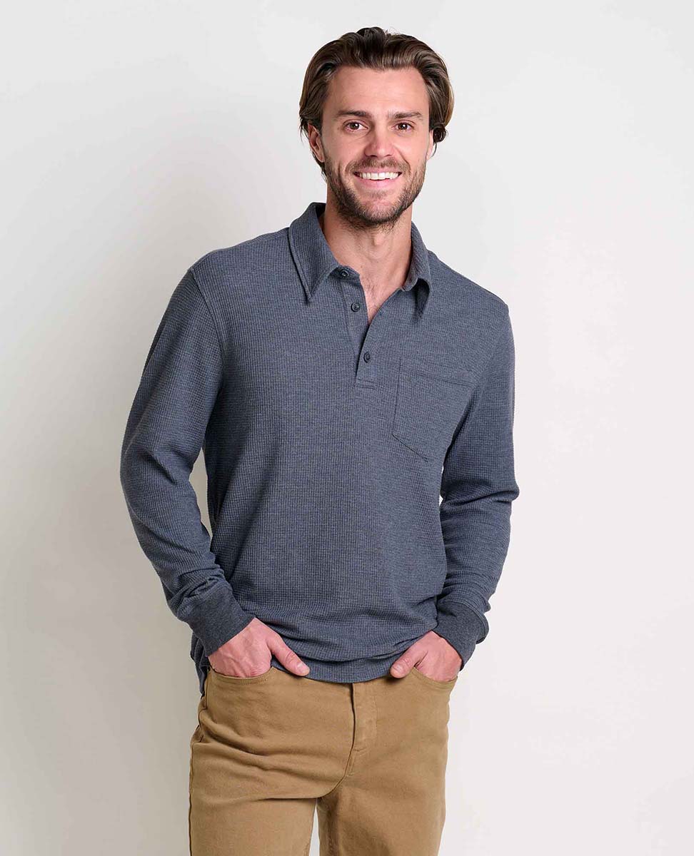 Toad and Co Men's Framer Long Sleeve Polo