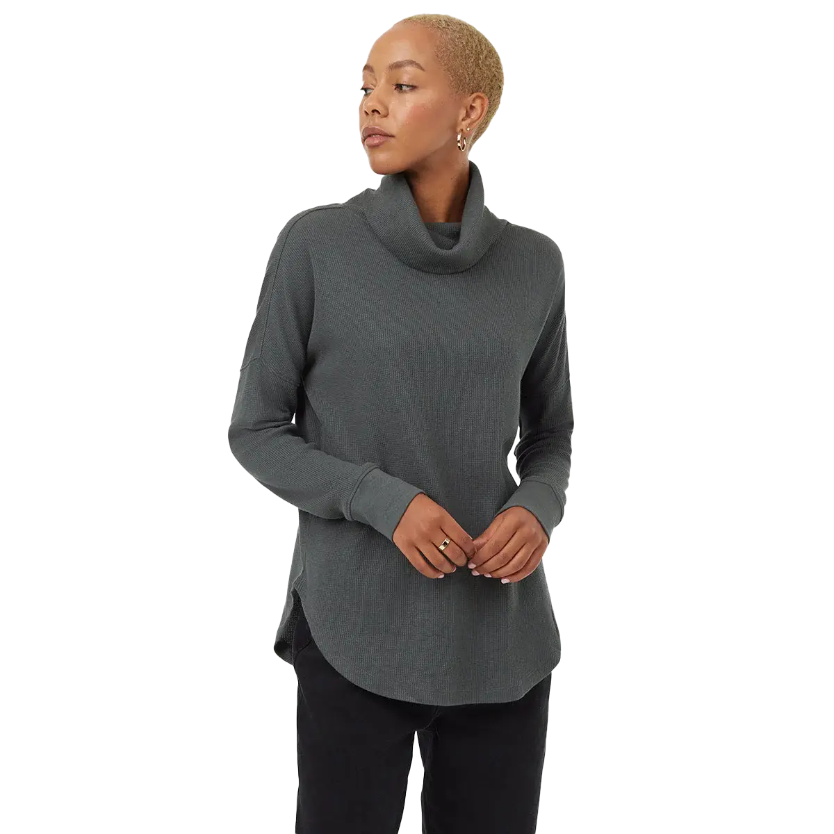 Tentree Women's TreeWaffle Turtleneck Long Sleeve