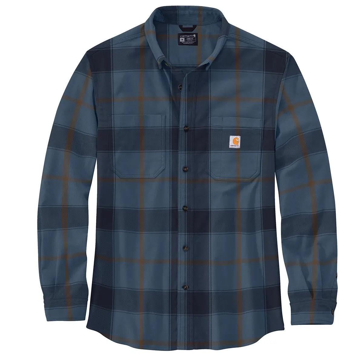 Carhartt Men's Rugged Flex&reg; Relaxed Fit Midweight Flannel L/S Plaid Shirt