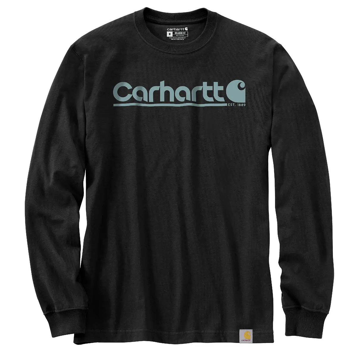 Carhartt Men's Relaxed Fit Heavyweight L/S Logo Graphic T-Shirt