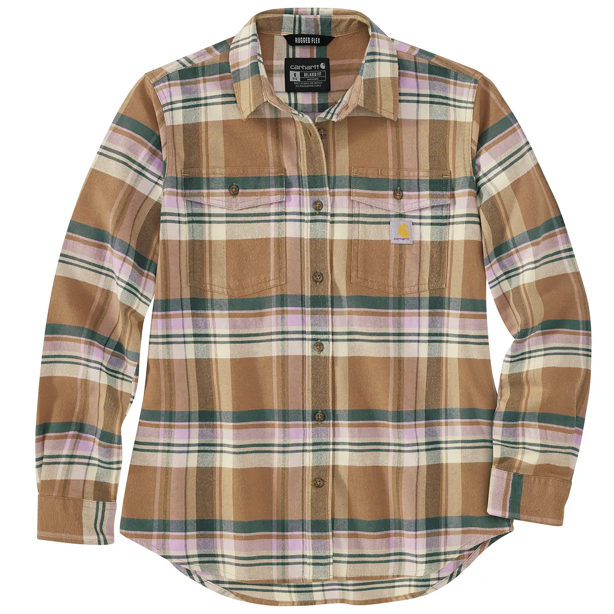 Carhartt Women's Tencel&trade; Fiber Series Relaxed Fit L/S Flannel Shirt