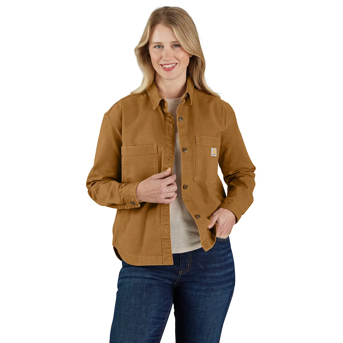 Carhartt Women's Montana Rugged Flex&reg: Loose Fit Heavyweight Duck Overshirt