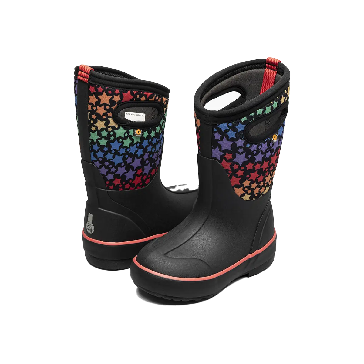 Bogs Kids' Classic II Rainbow Stars - 3 Season Boots