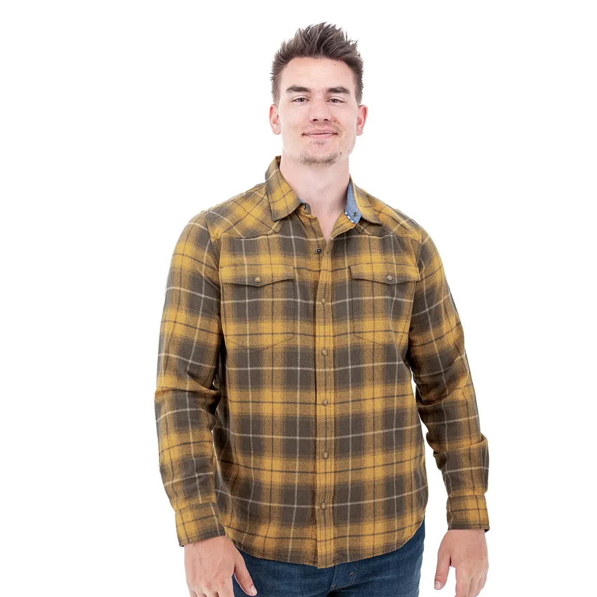 Old Ranch Men's Ranger Organic Snap Flannel Shirt