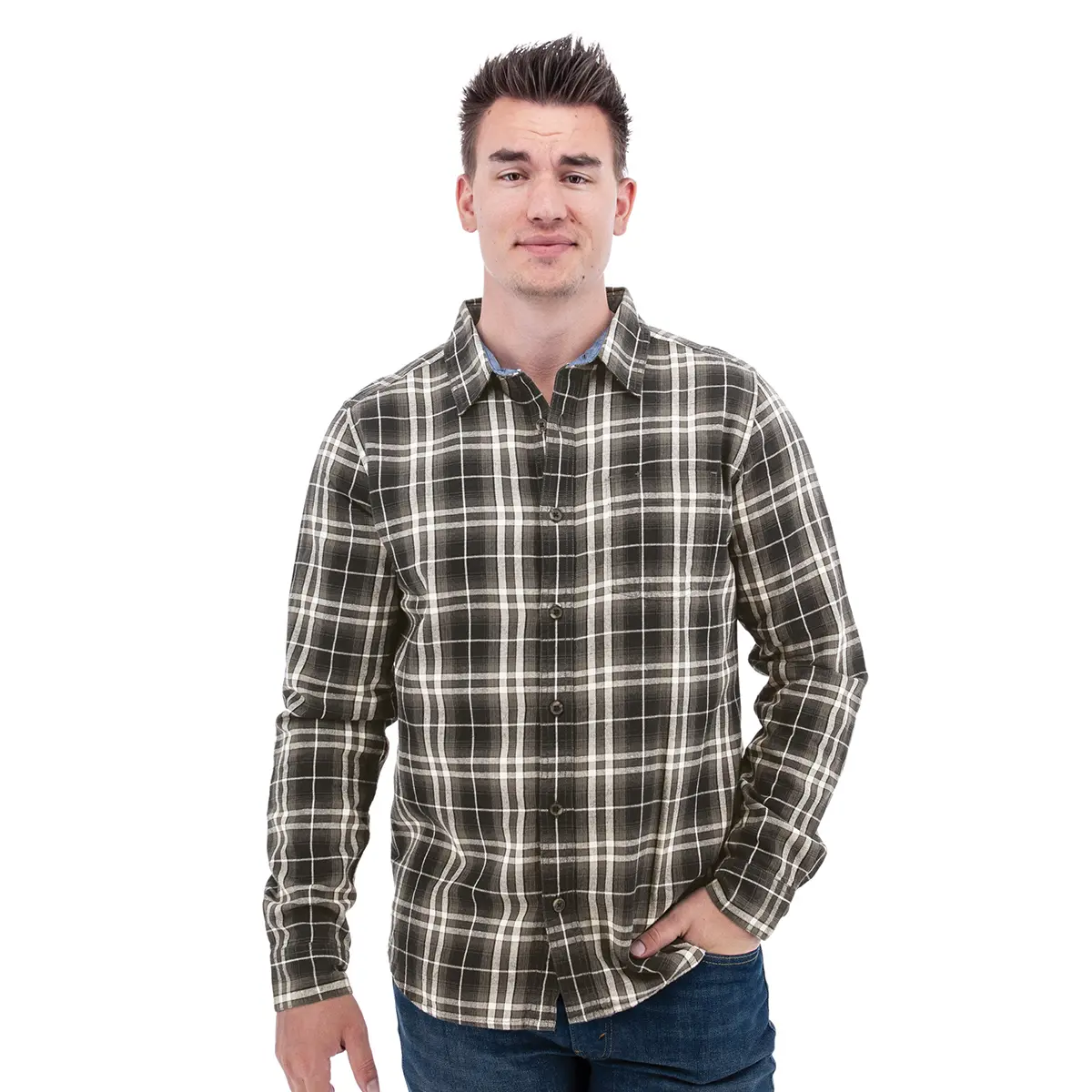 Old Ranch Men's Miles Organic Flannel Shirt