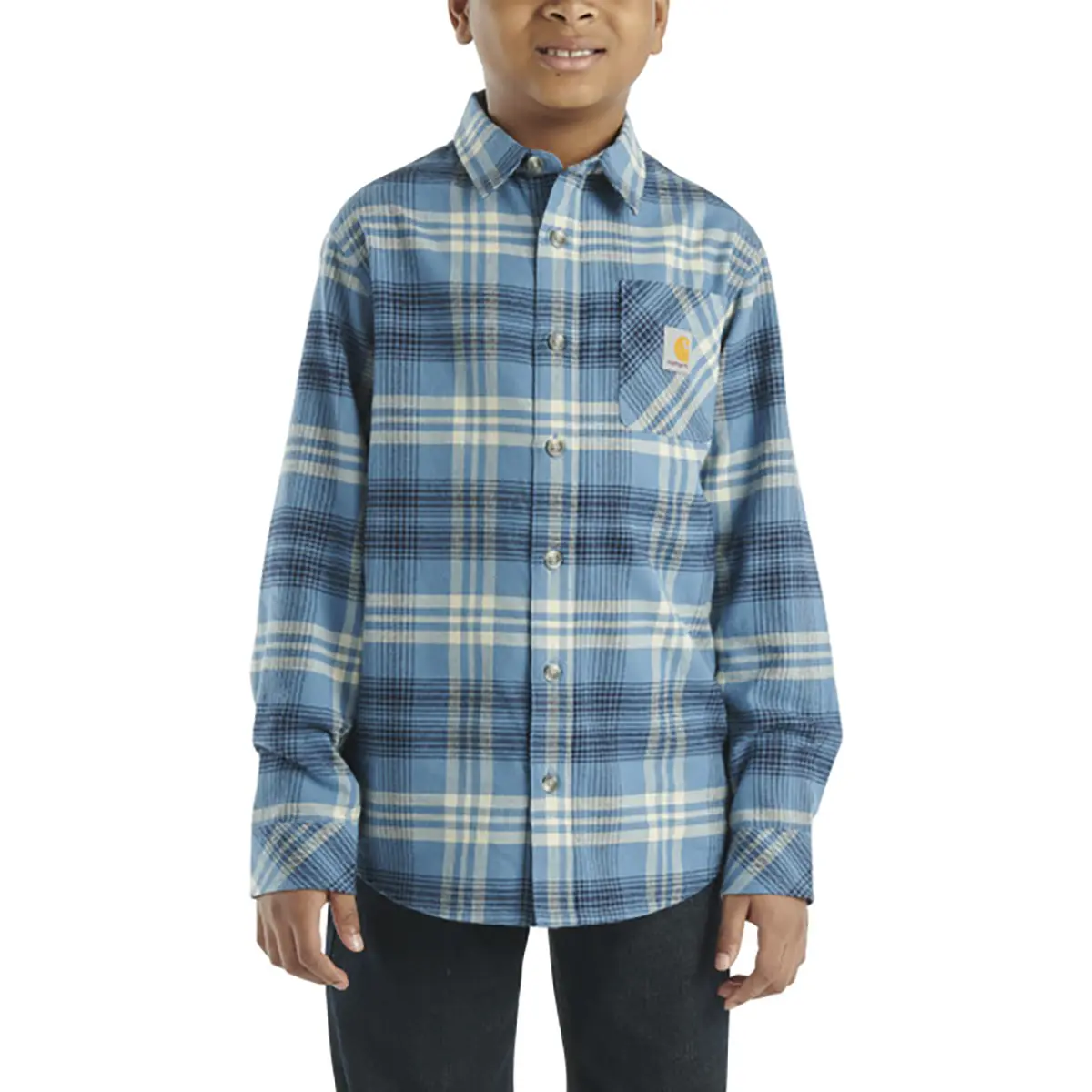 Carhartt Kids' Long Sleeve Flannel Button Front Shirt