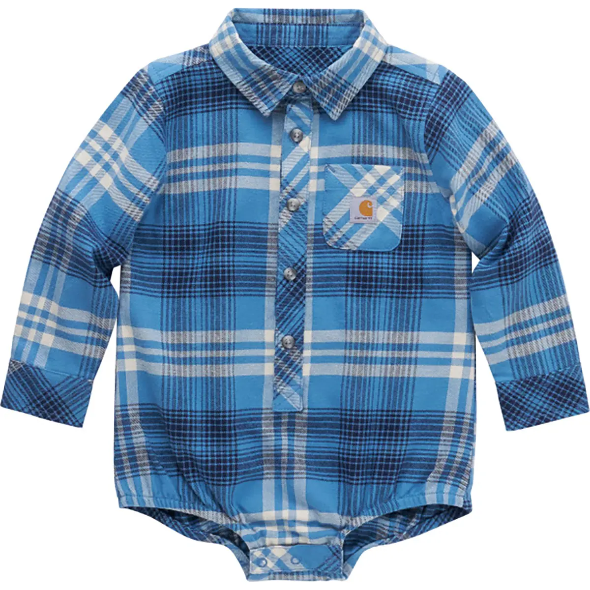 Carhartt Kids' Long Sleeve Flannel Bodysuit