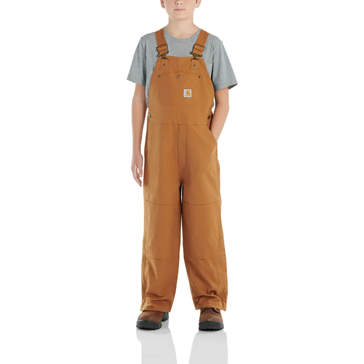 Carhartt Kids' Loose Fit Canvas Insulated Bib Overall