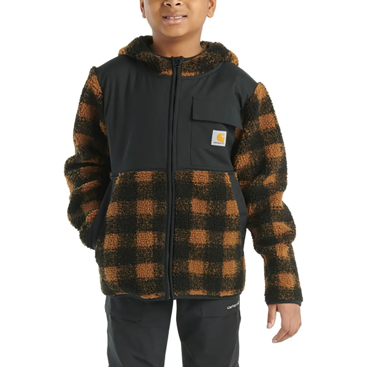 Carhartt Kids Long Sleeve Full Zip Sherpa Jacket Vermont Gear Farm Way