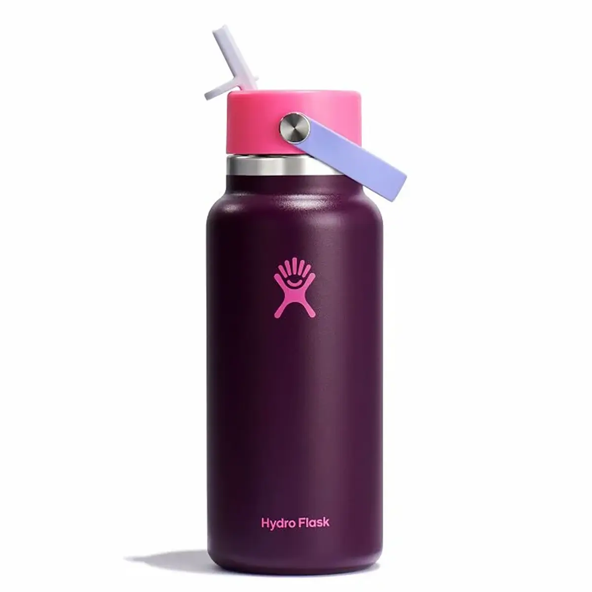 Hydro Flask 32 Oz Wide Mouth with Flex Straw Cap - Sugarplum