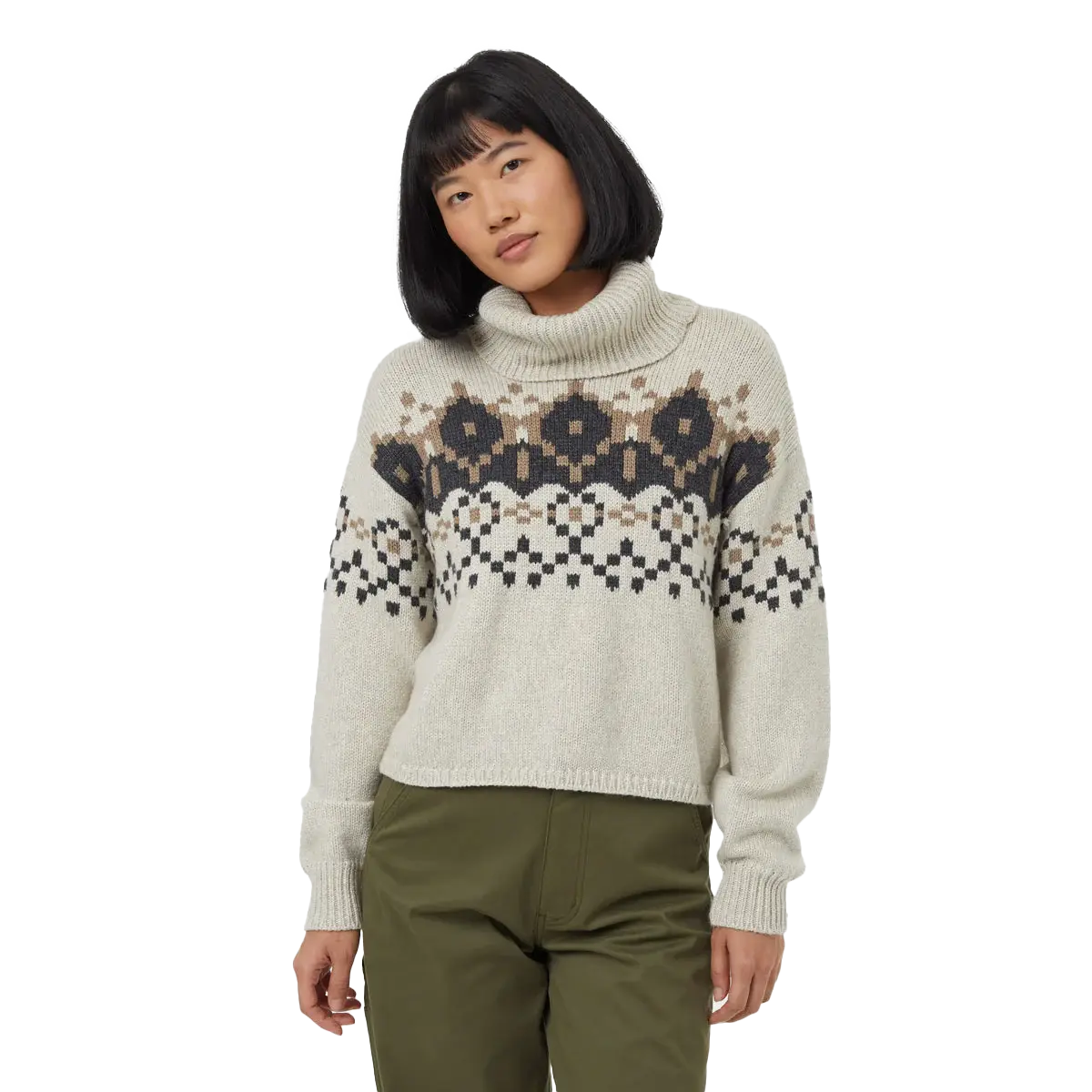 Tentree Women's Highline Intarsia Turtleneck Sweater