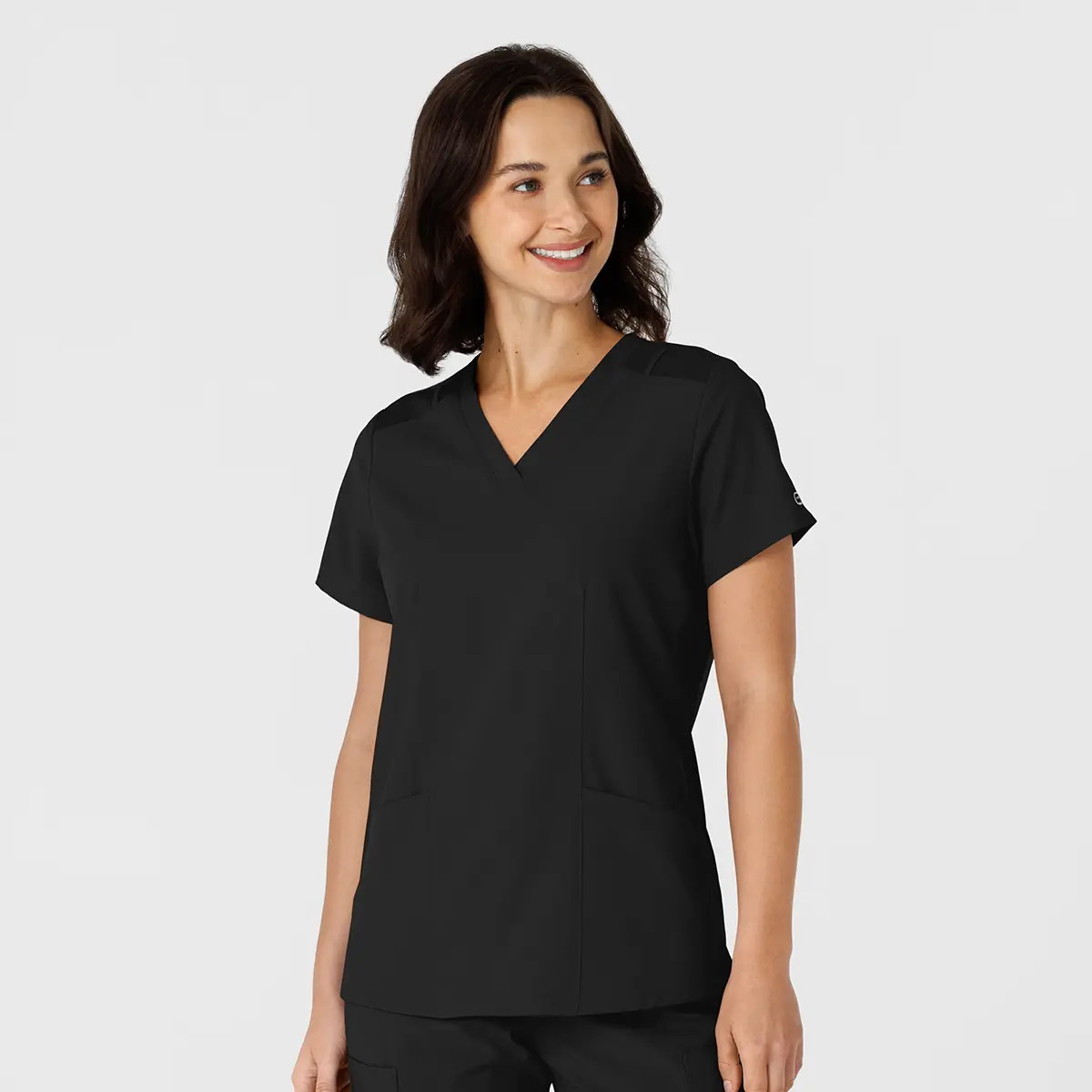 Wink Women's W123 Flex-N-Reach Side Panel V-Neck Scrub Top