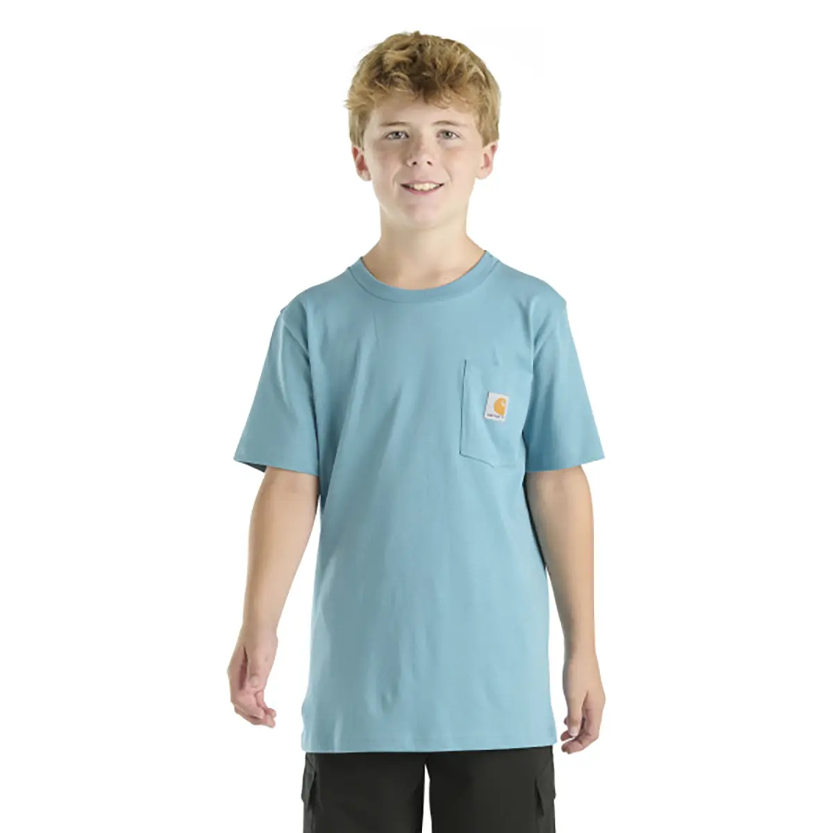 Carhartt Kids' Short Sleeve Pocket Truck T-Shirt- Adriatic Blue