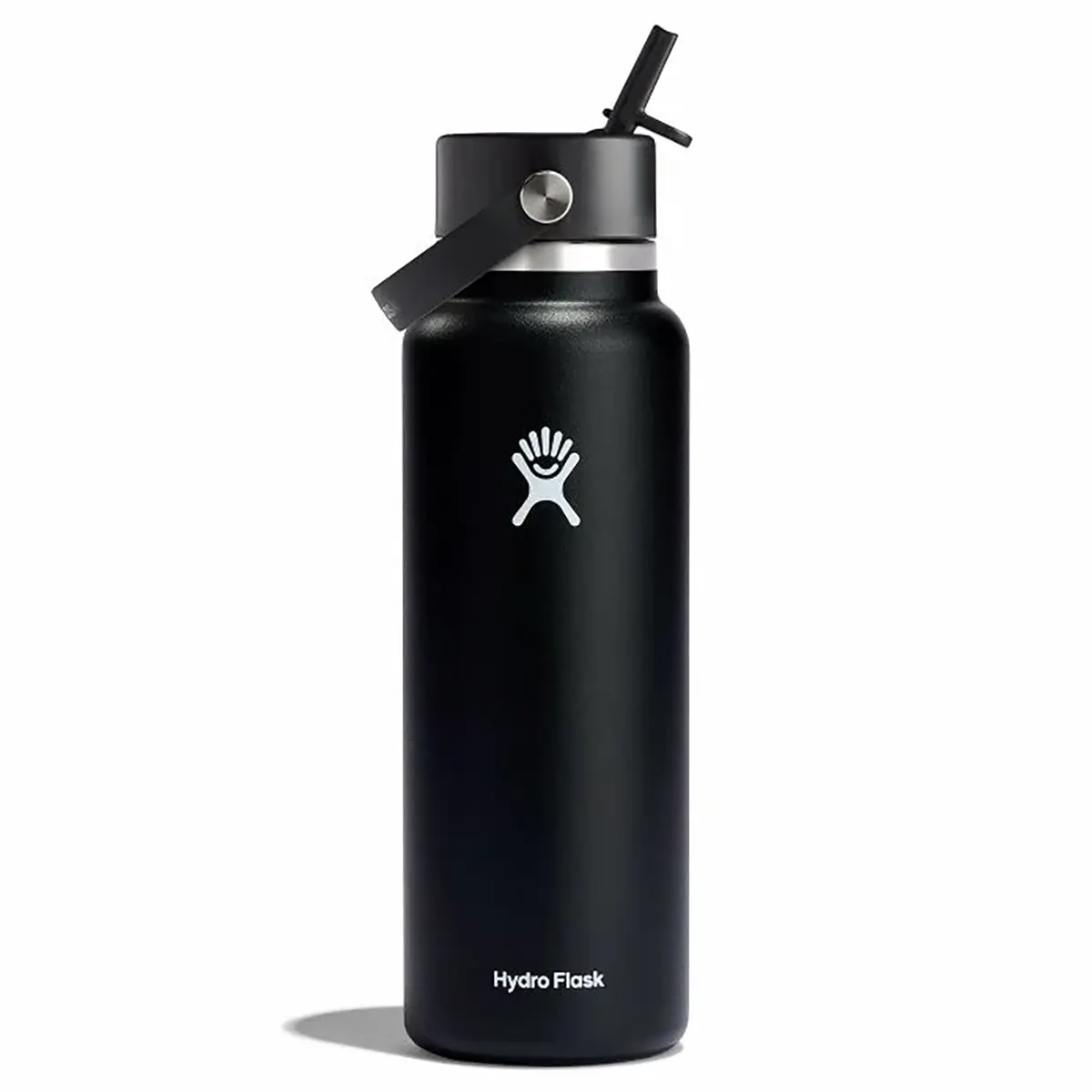 Hydro Flask 40 Oz Wide Mouth w/ Flex Straw Cap - Black