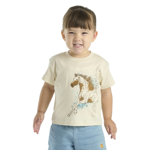 Carhartt Kids Short Sleeve Horse T-Shirt - Turtle Dove