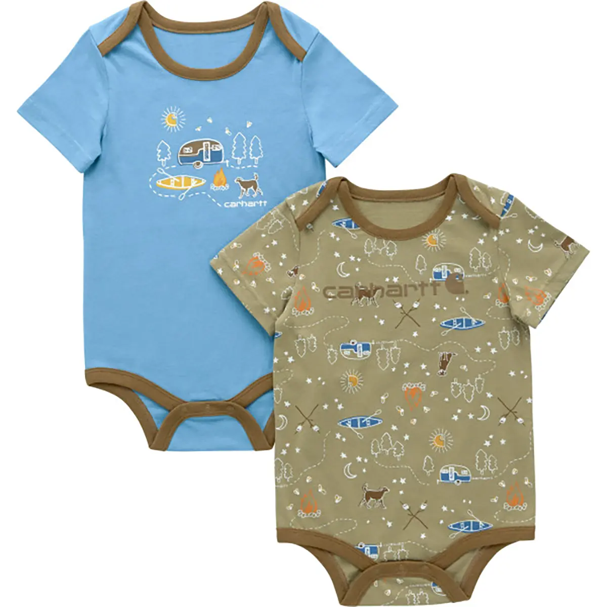 Carhartt Kids 2-Piece Short Sleeve Camping Bodysuit Set