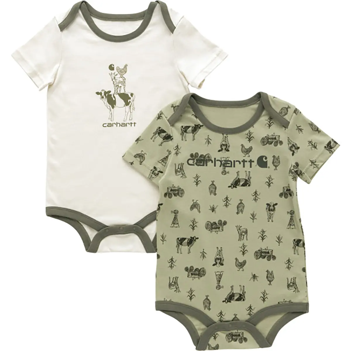 Carhartt Kids 2 Piece Short Sleeve Farm Bodysuit Set