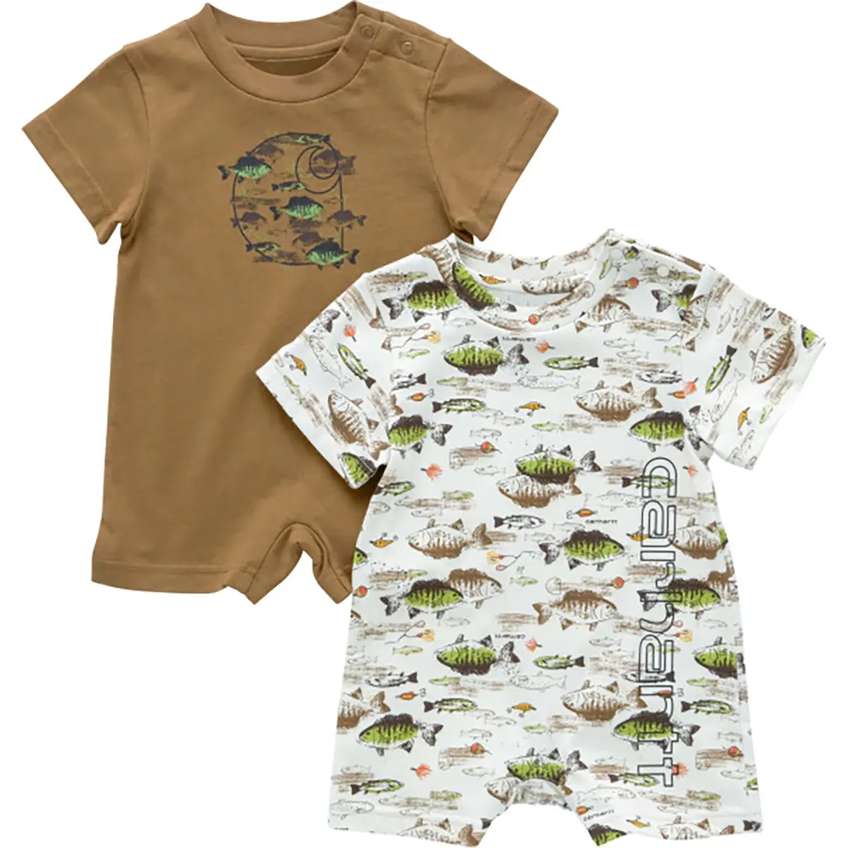 Carhartt Kids 2-Piece Short Sleeve Fishing Romper Set