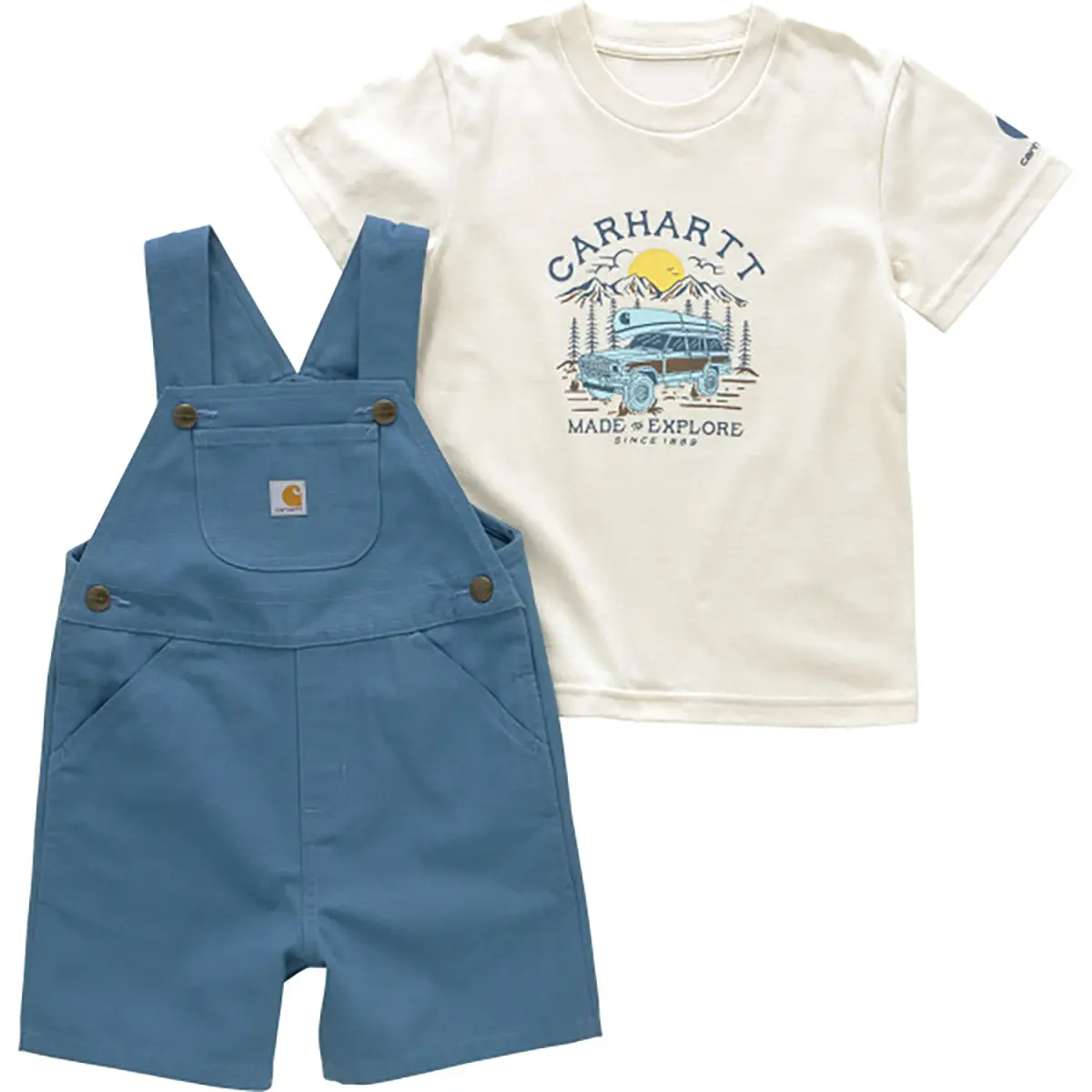 Carhartt To-Piece Short Sleve T-Shirt & Canvas Shortall Set - Real Tea